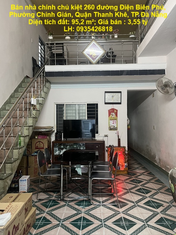 Bán nhà chính chủ kiệt 260 đường Điện Biên Phủ, Phường Chính Gián, Quận Thanh Khê, TP Đà Nẵng - Ảnh chính